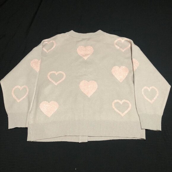 Nikka K Women’s Plus Pink Heart Pattern Cardigan, Size 1X - Picture 5 of 5